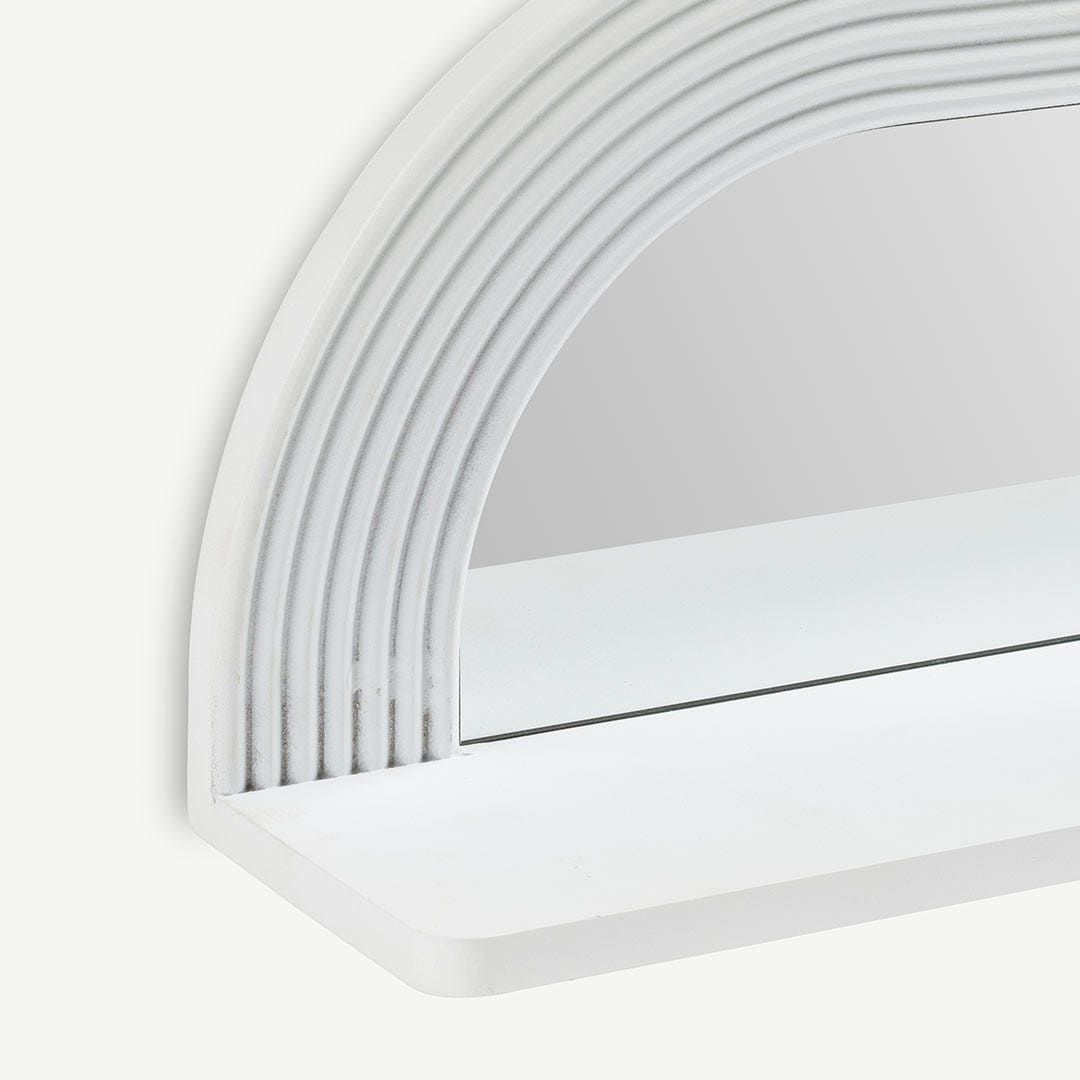 Makela Shelf with Mirror -48x12x20cm