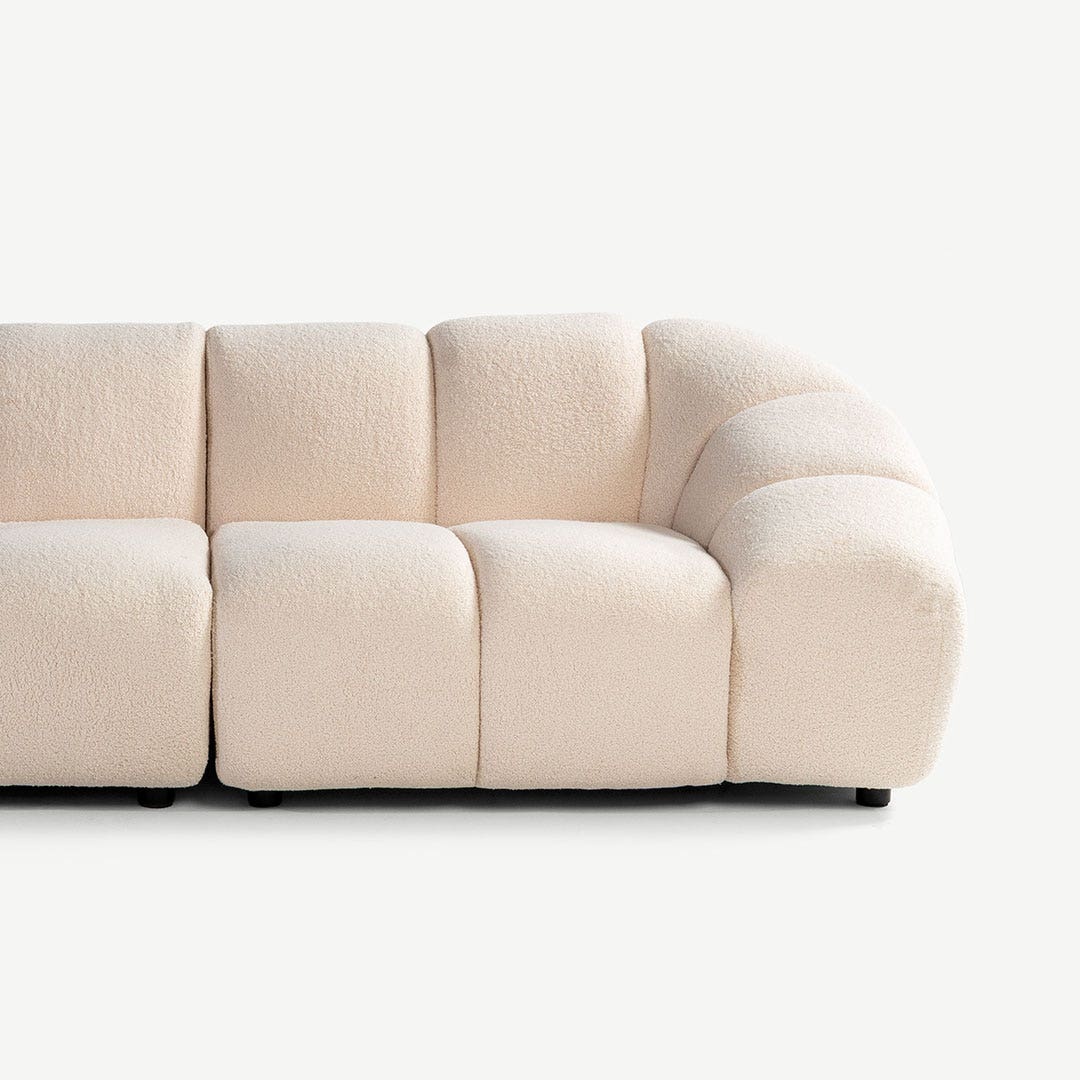 مالني كنبة 3 مقاعد - بيج