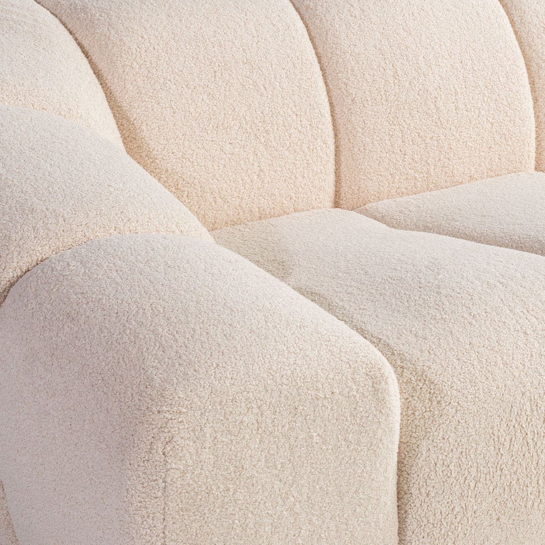 مالني كنبة 3 مقاعد - بيج