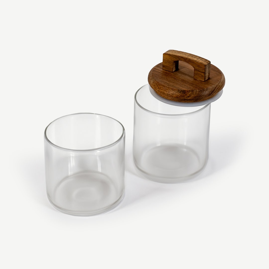 Marakesh Storage Jar Set With Acacia Lid