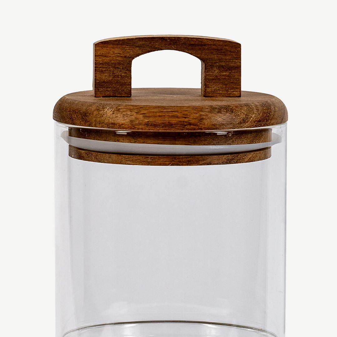 Marakesh Storage Jar Set With Acacia Lid