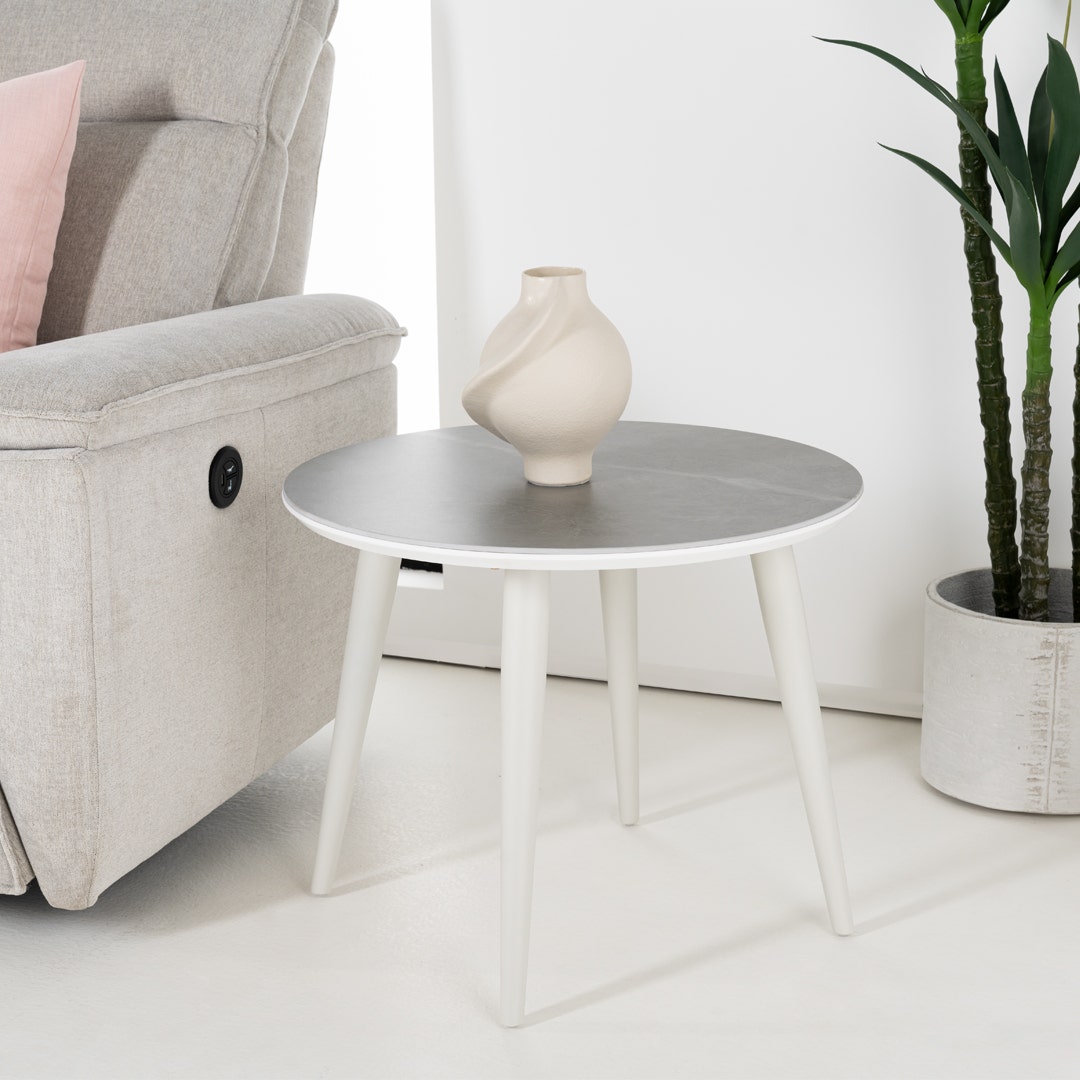 مارجوت طاولة جانبية - رمادي فاتح