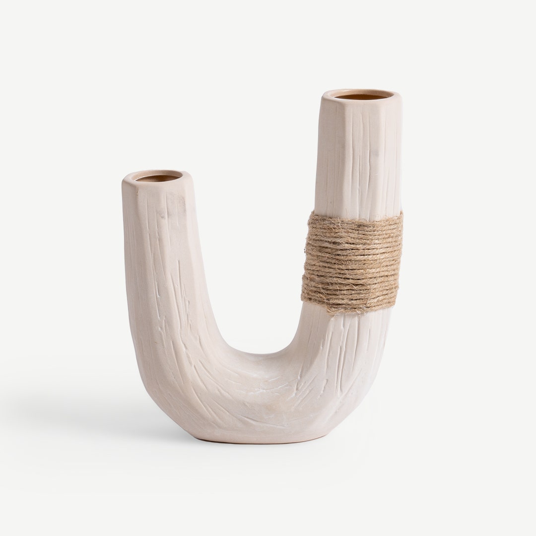 Marlan Organic Ceramic Vase -7x22cm