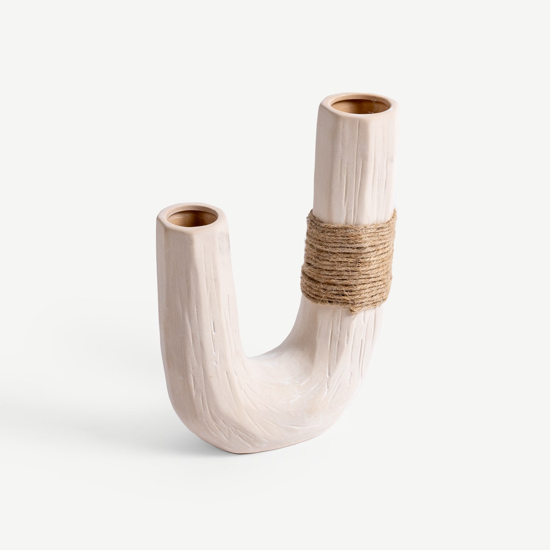 Marlan Organic Ceramic Vase -7x22cm