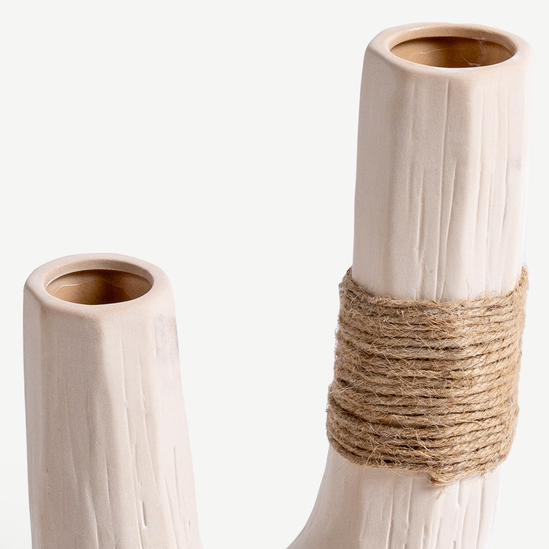 Marlan Organic Ceramic Vase -7x22cm