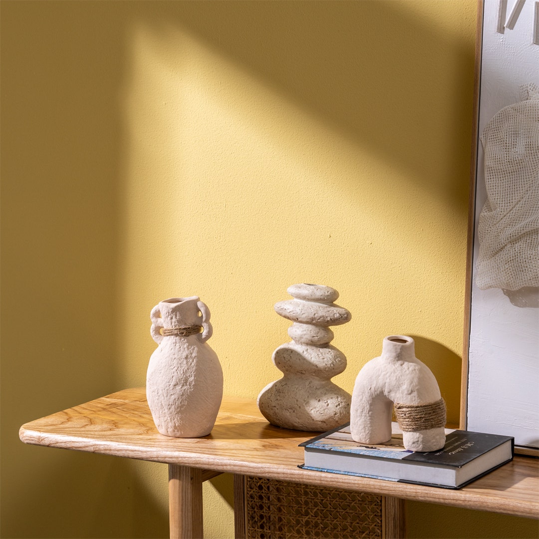 Marlan Organic Ceramic Vase -9x19cm