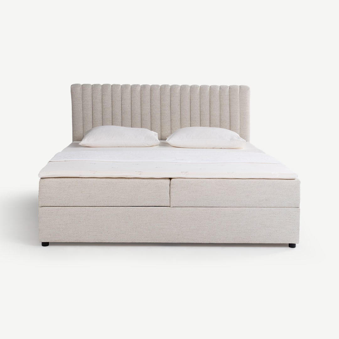 Marlee King Bed 180x200cm Beige