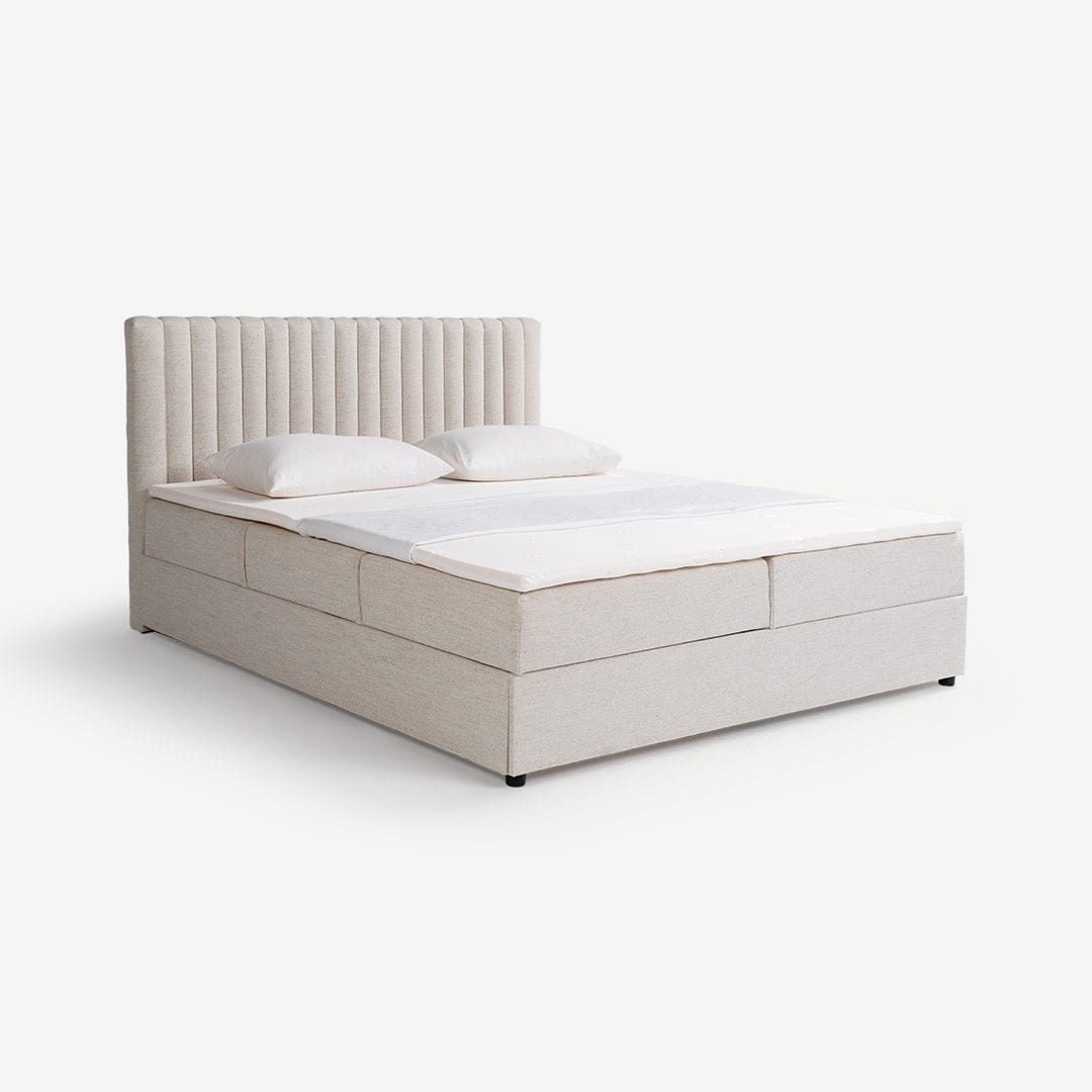 Marlee King Bed 180x200cm Beige