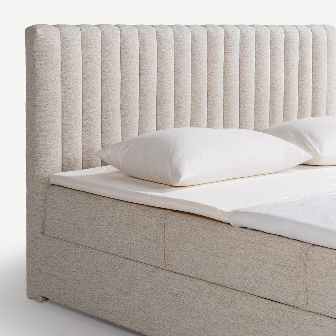 Marlee King Bed 180x200cm Beige