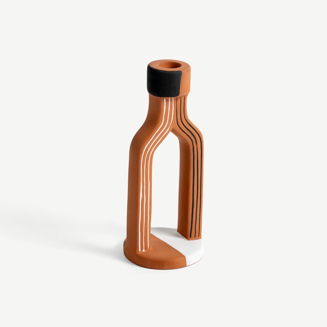 Melanar Hand Painted Candle Holder -21cm