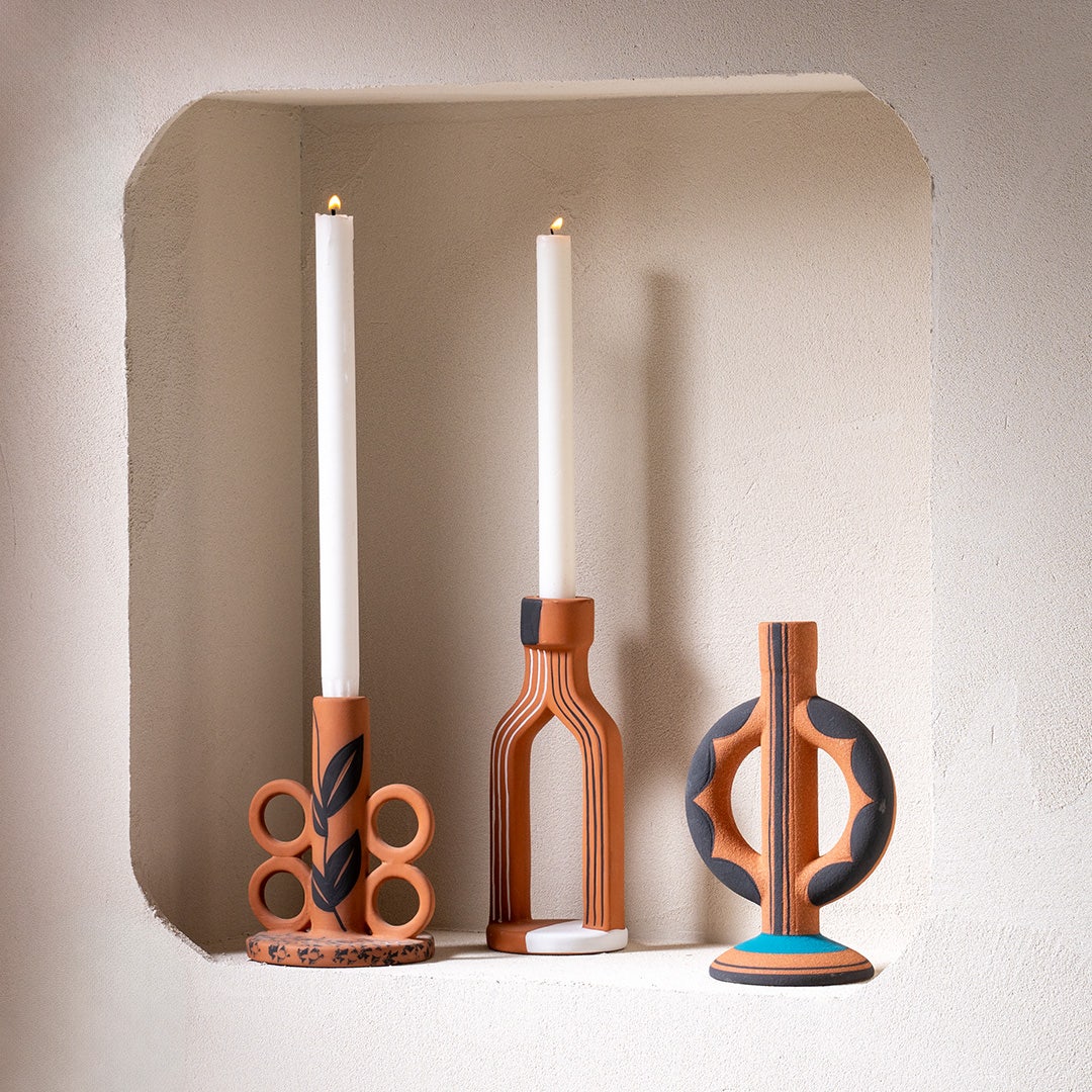 Melanar Hand Painted Vase -16cm