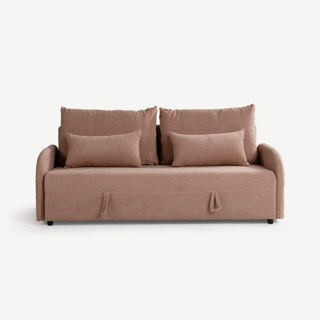 ميلانيا كنبة سرير مقعدين - تراكوتا