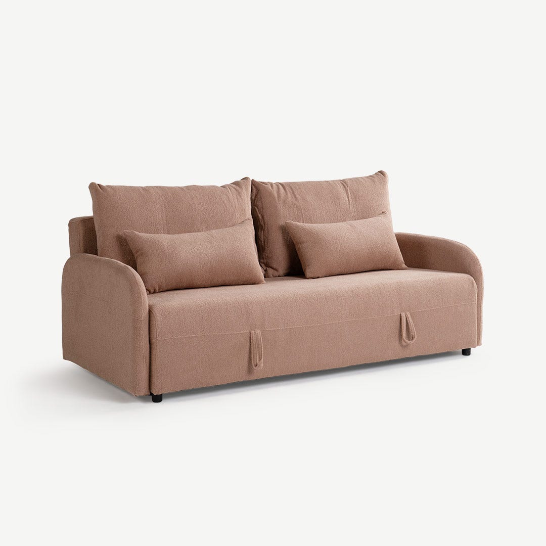 ميلانيا كنبة سرير مقعدين - تراكوتا