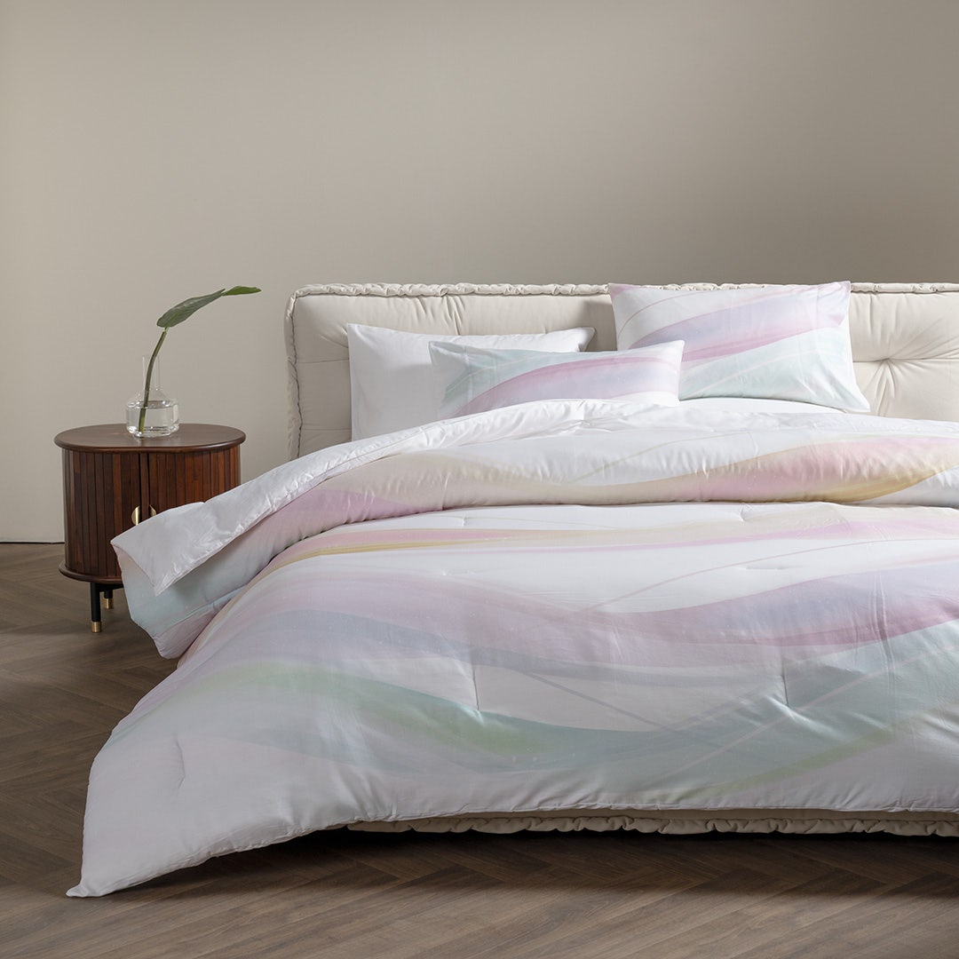 Melayla Printed Comforter Set -240x260cm