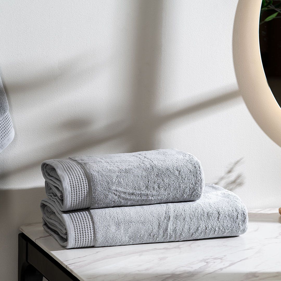 Melera Bath Sheet Pastel Grey -90x150cm