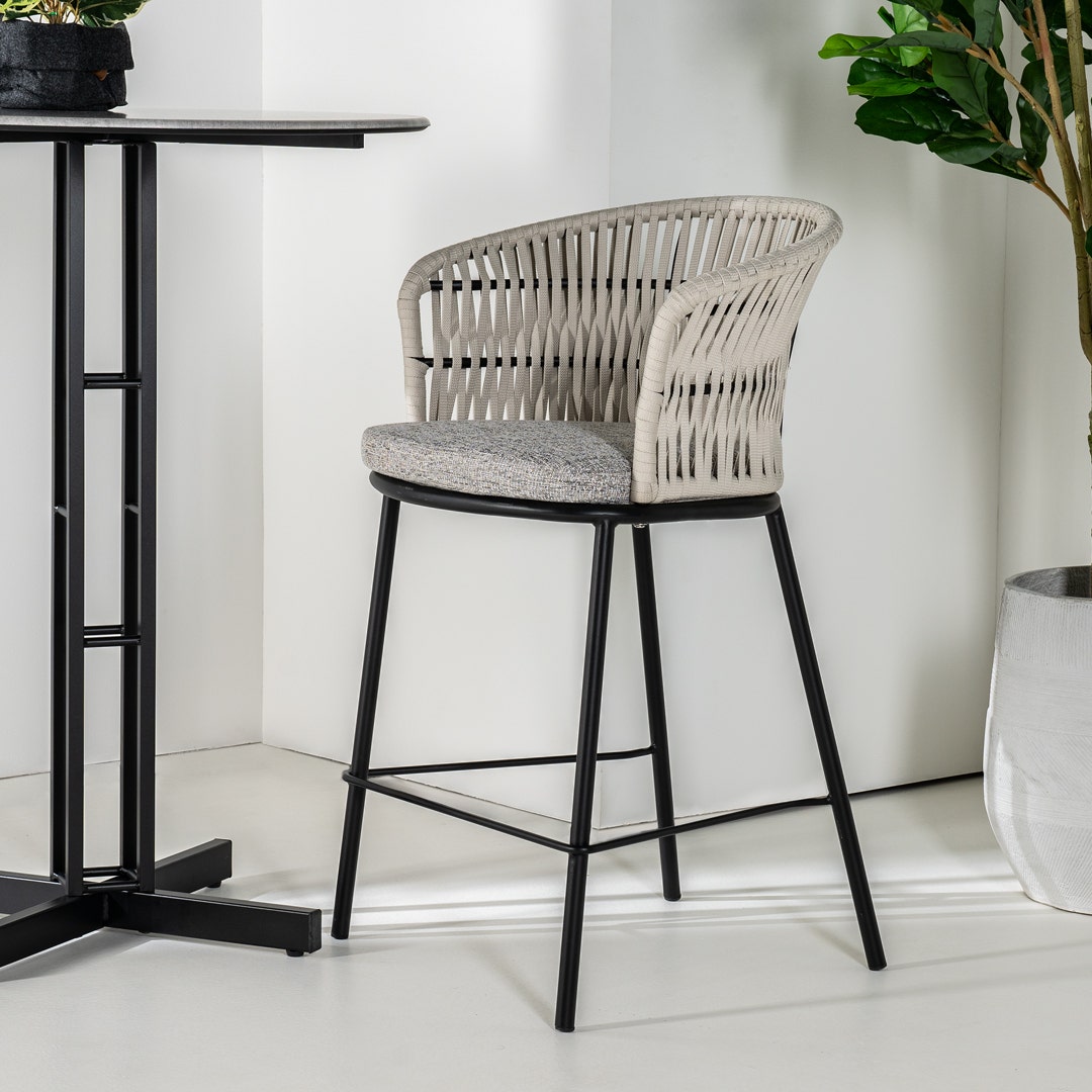 Metal bar shop stools outdoor
