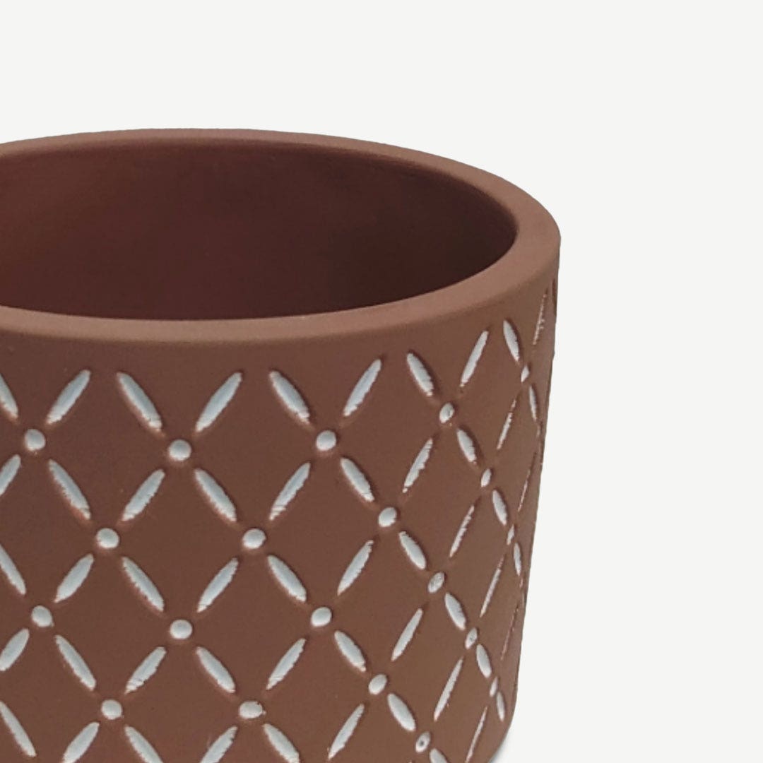 Merane Cement Plant Pot Terracotta