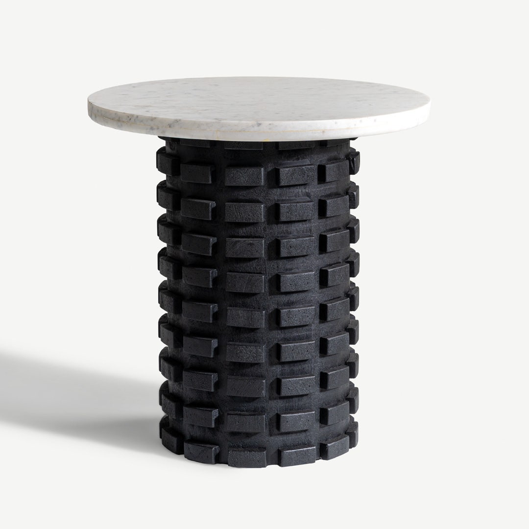 Merien End Table White