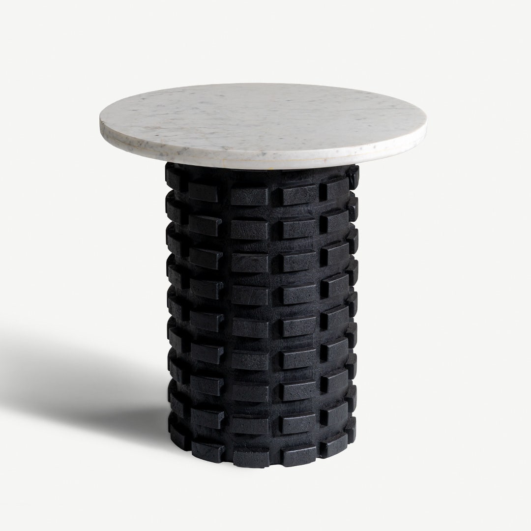 Merien End Table White