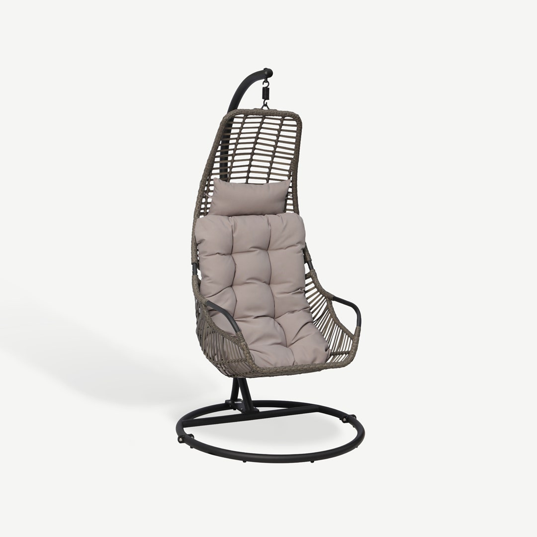Grey swing hot sale chair