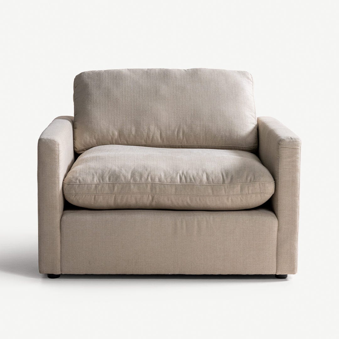 Merlani 1 Seater Sofa Ecru