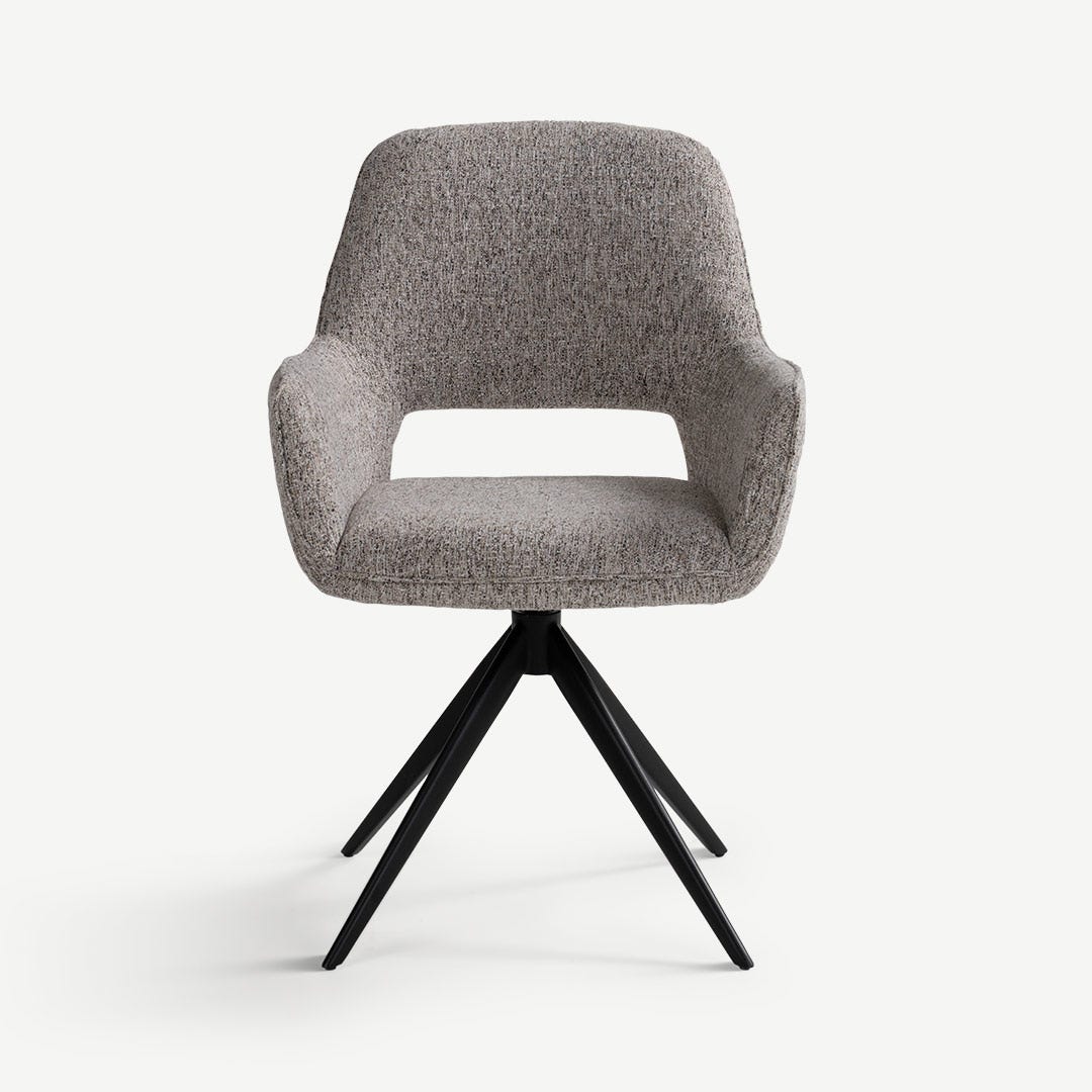 Metlan Dining Arm Chair Grey