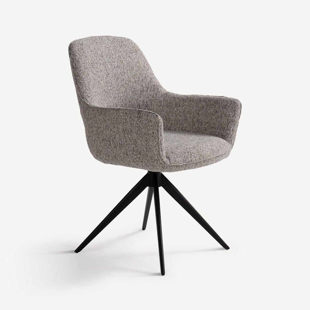 Metlan Dining Arm Chair Grey