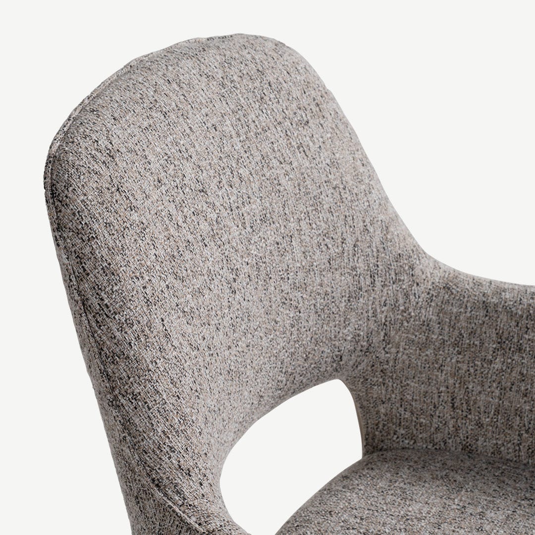Metlan Dining Arm Chair Grey
