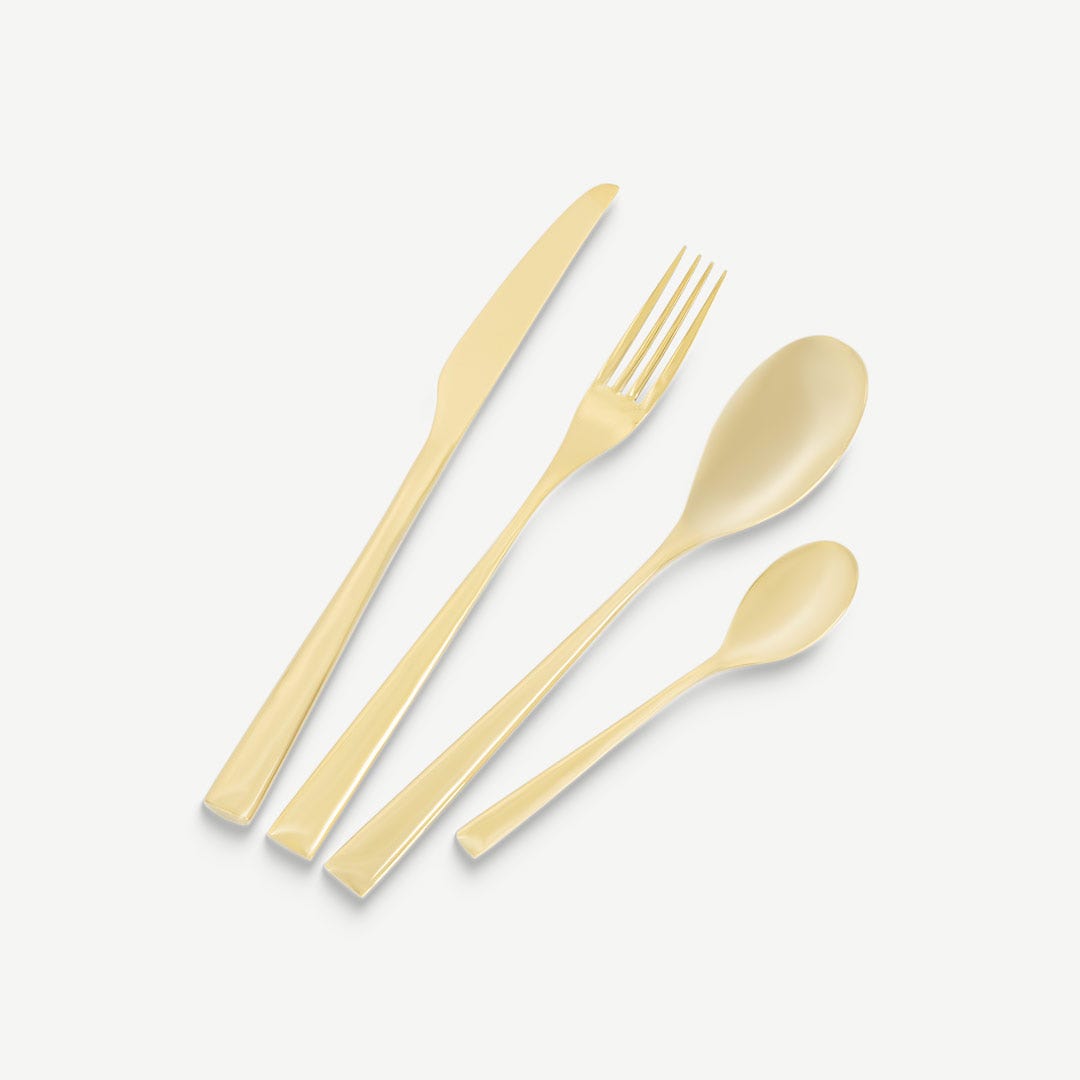 Meyar Cutlery Set of 24 Pcs-Gold