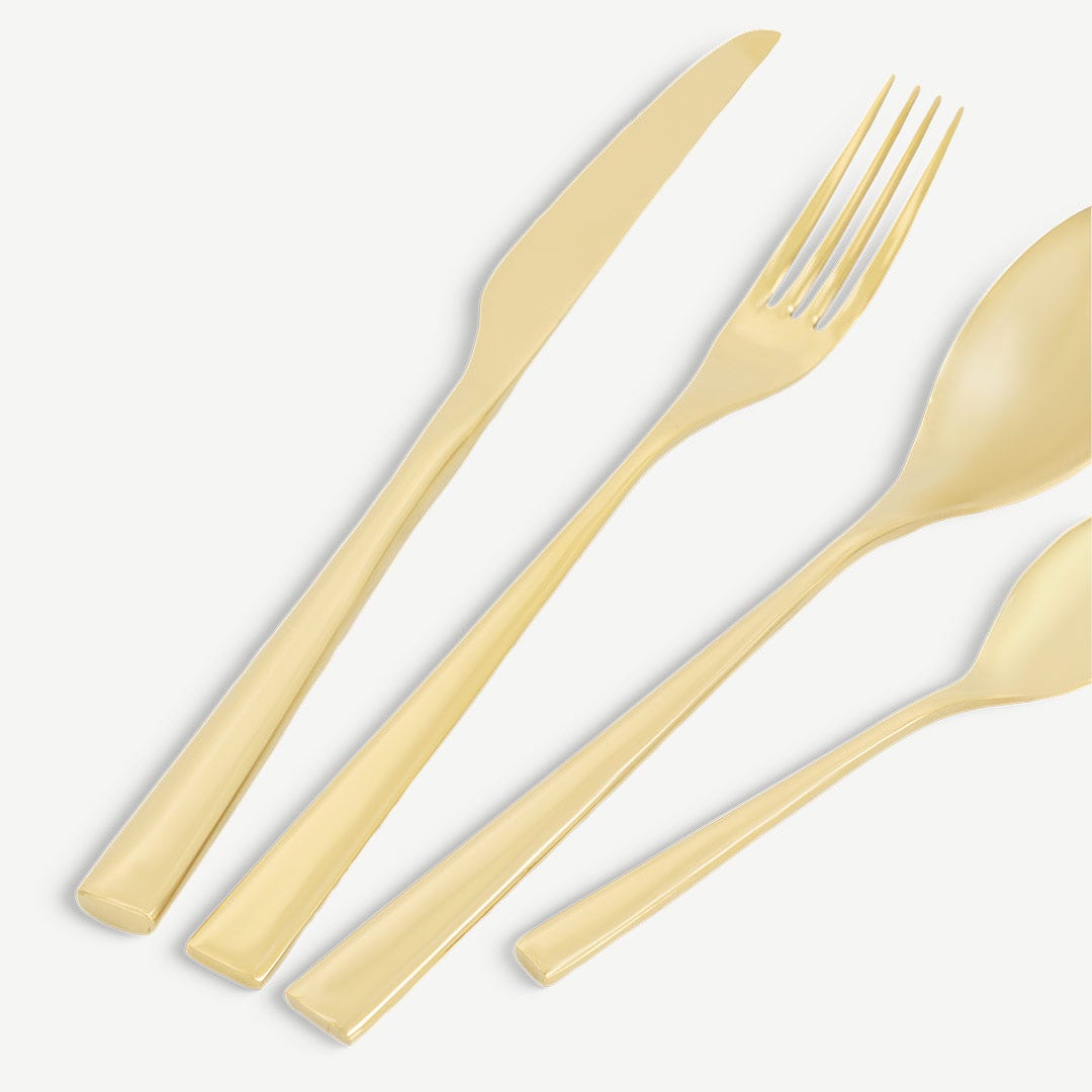 Meyar Cutlery Set of 24 Pcs-Gold