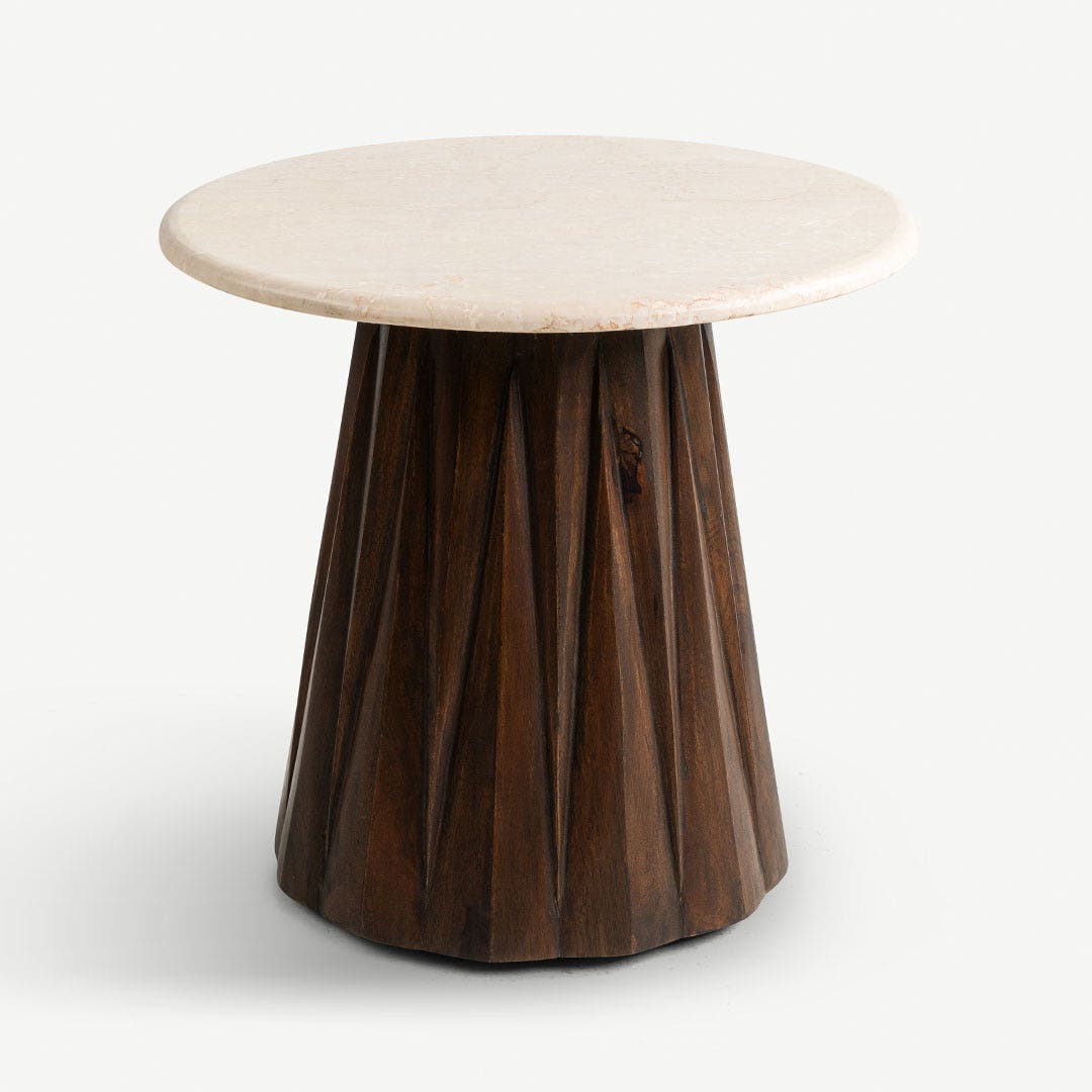 Micah End Table Beige