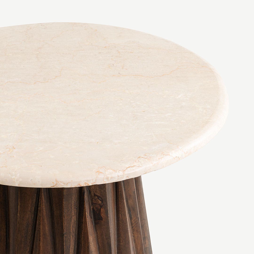 Micah End Table Beige