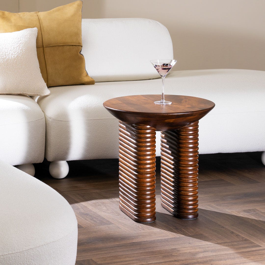 ميدون طاولة سرير - بني