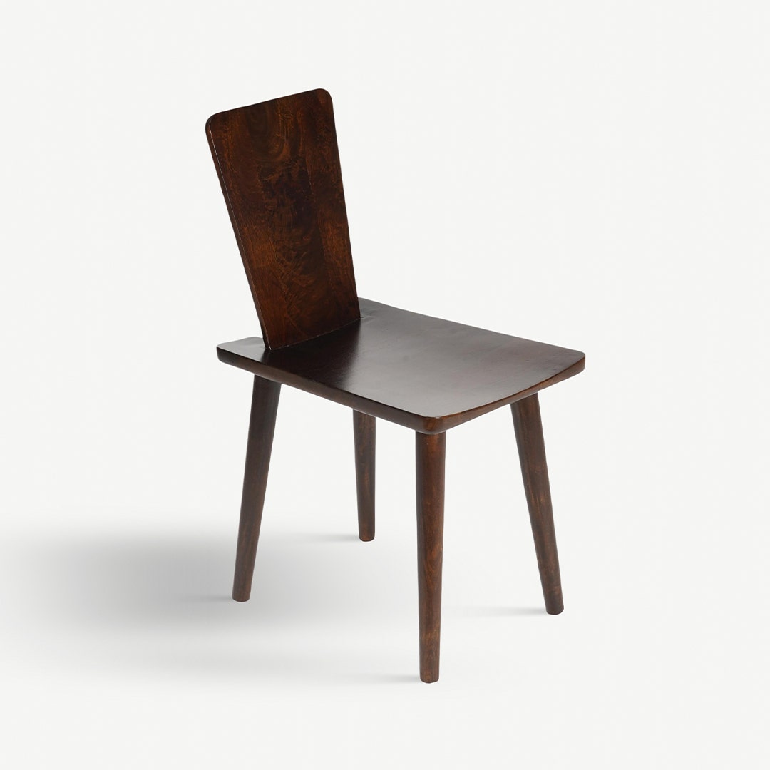 Contemporary walnut dining sales chairs