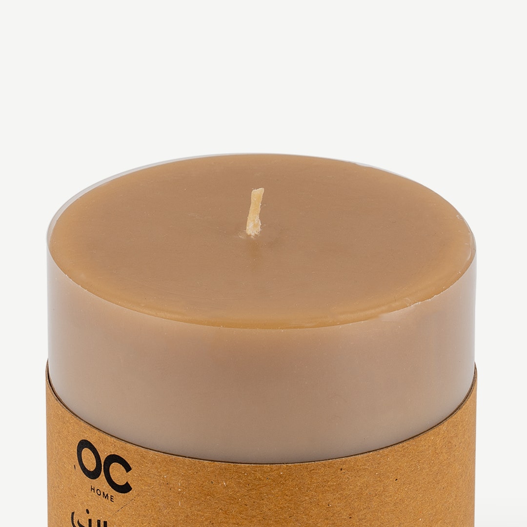 ميلاني شمعة عمودية 7 سم - لمعان ذهبي