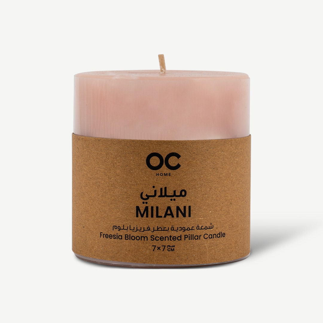 Milani Pillar Candle FB 7x7cm
