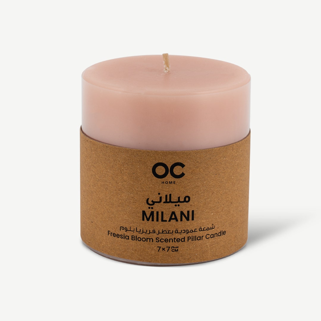 Milani Pillar Candle FB 7x7cm
