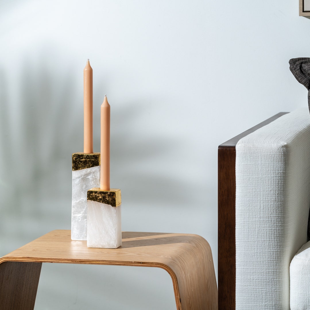 Milani Taper Candle 4pcs Set - Pink