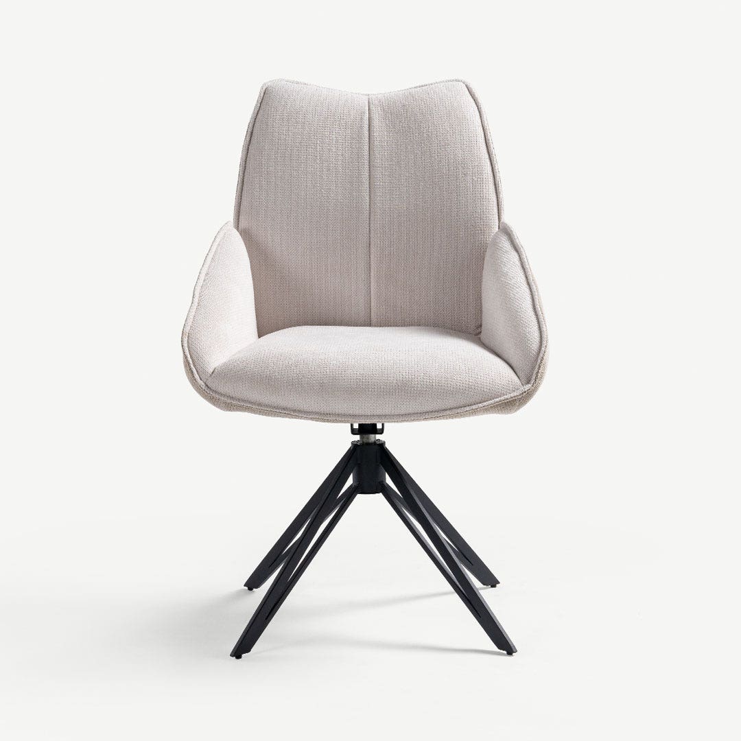 Miles Dining Chair Mocha/Ivory