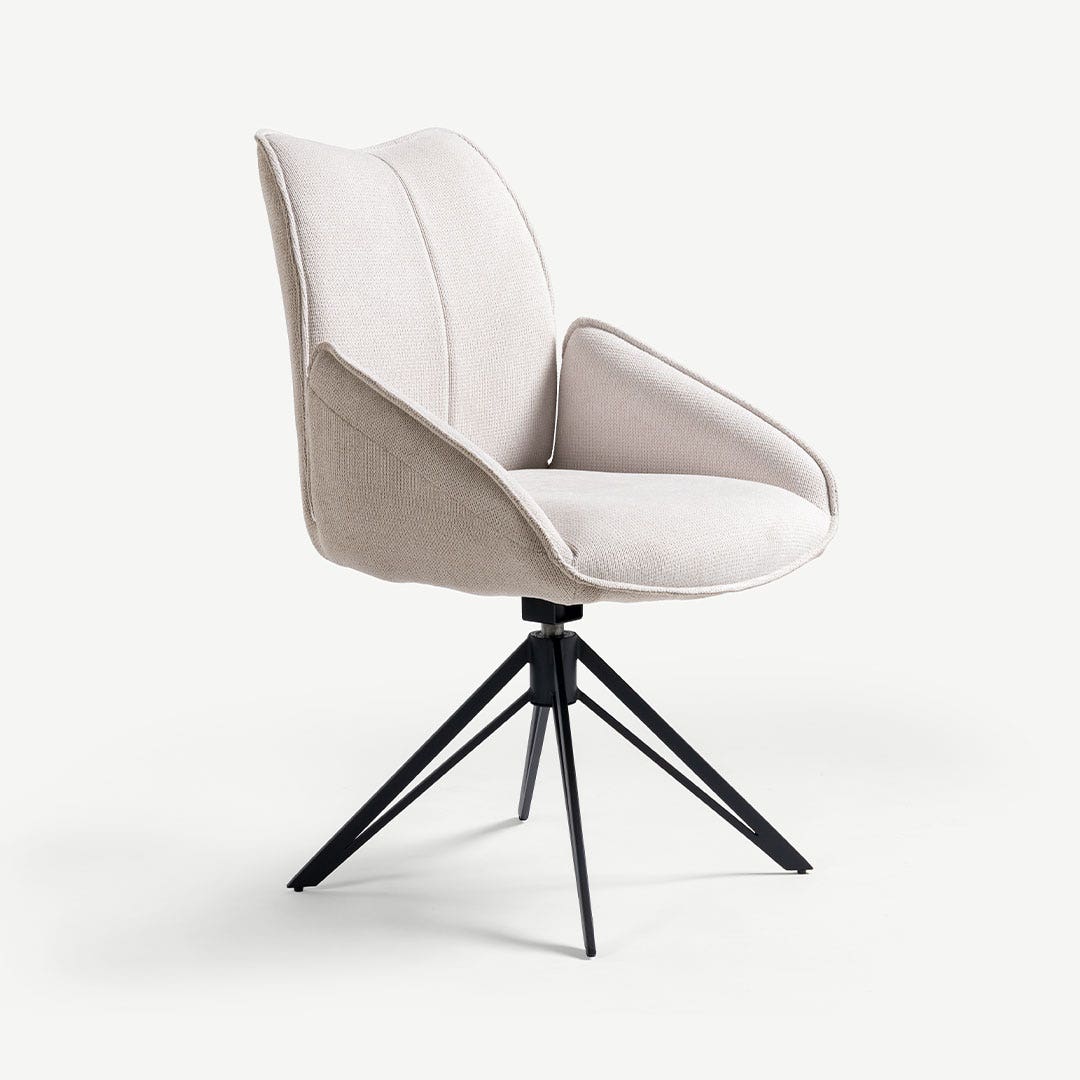 Miles Dining Chair Mocha/Ivory