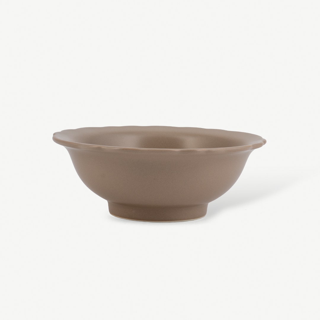 Milly Salad Bowl Pastel Brown -17.5cm