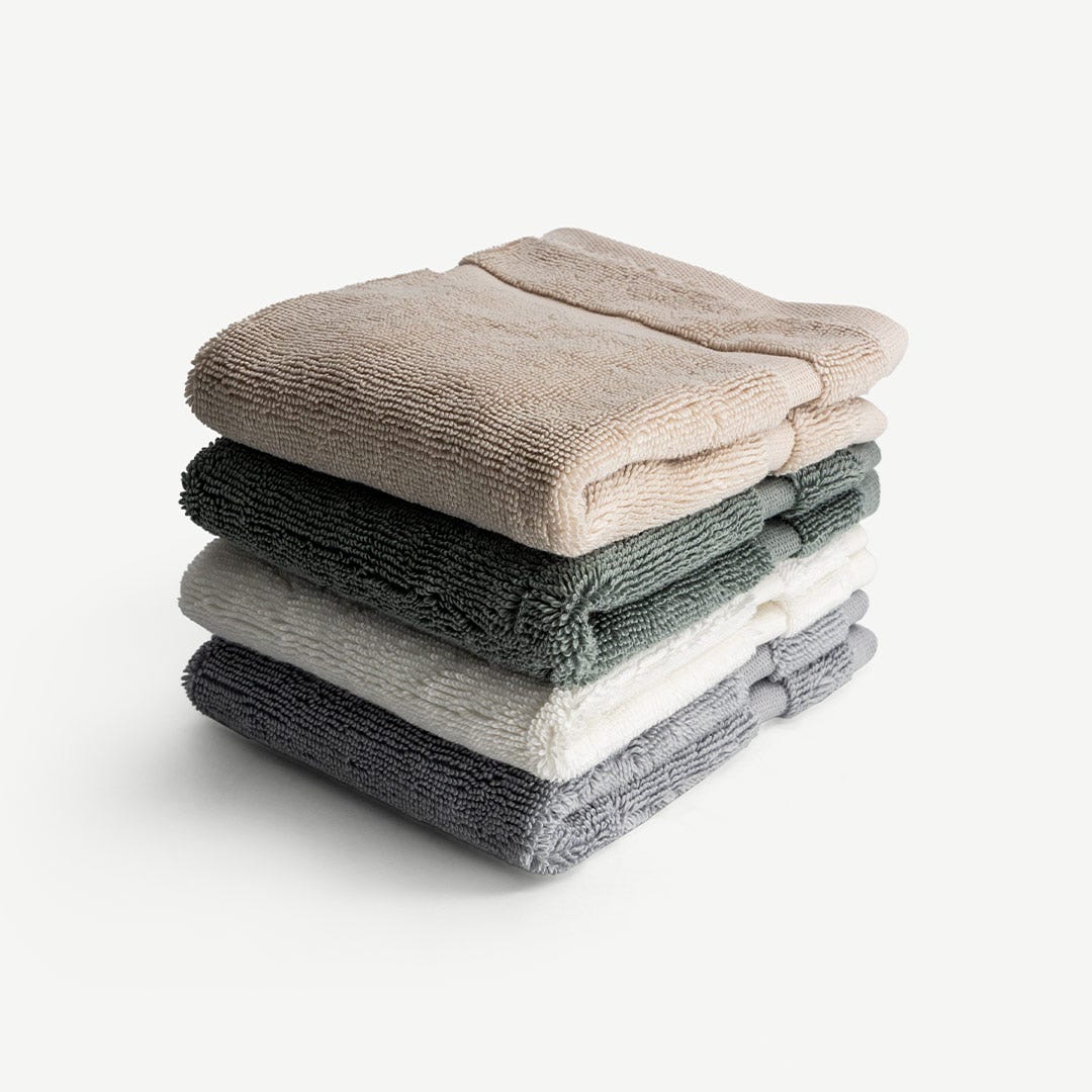 ميريل منشفة وجه - 30×30 سم - أخضر