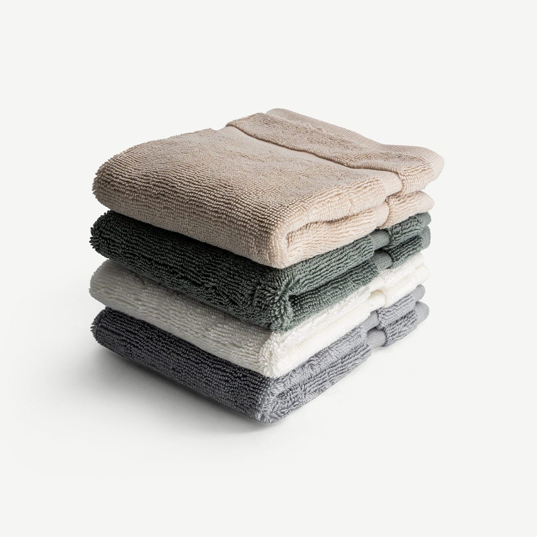 ميريل منشفة وجه - 30×30 سم - أبيض