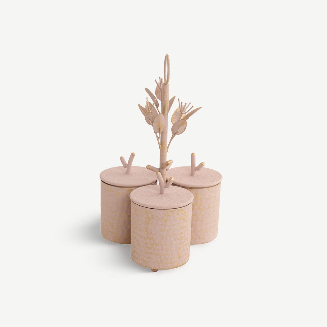 Mirza Triplet Canister with Lid