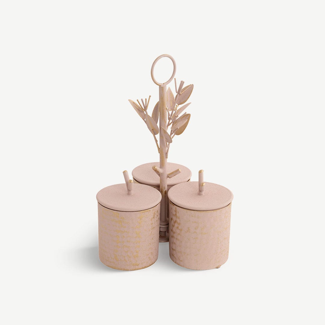 Mirza Triplet Canister with Lid