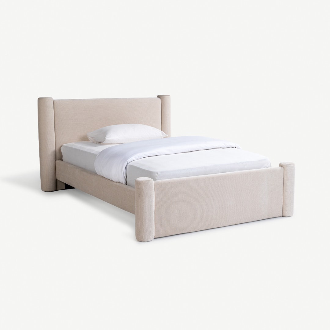 Moire Twin Bed 120x200cm Ecru