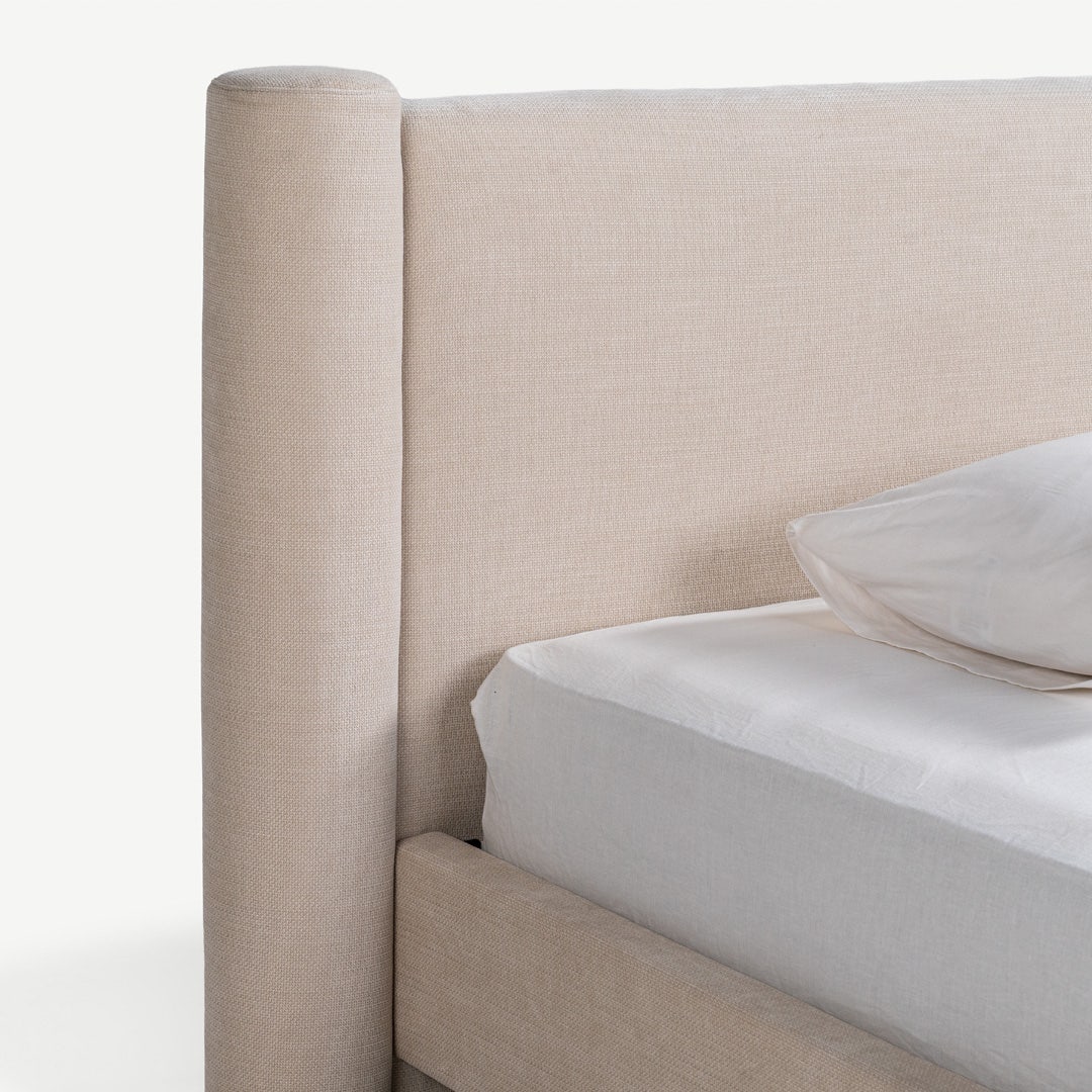 Moire Twin Bed 120x200cm Ecru