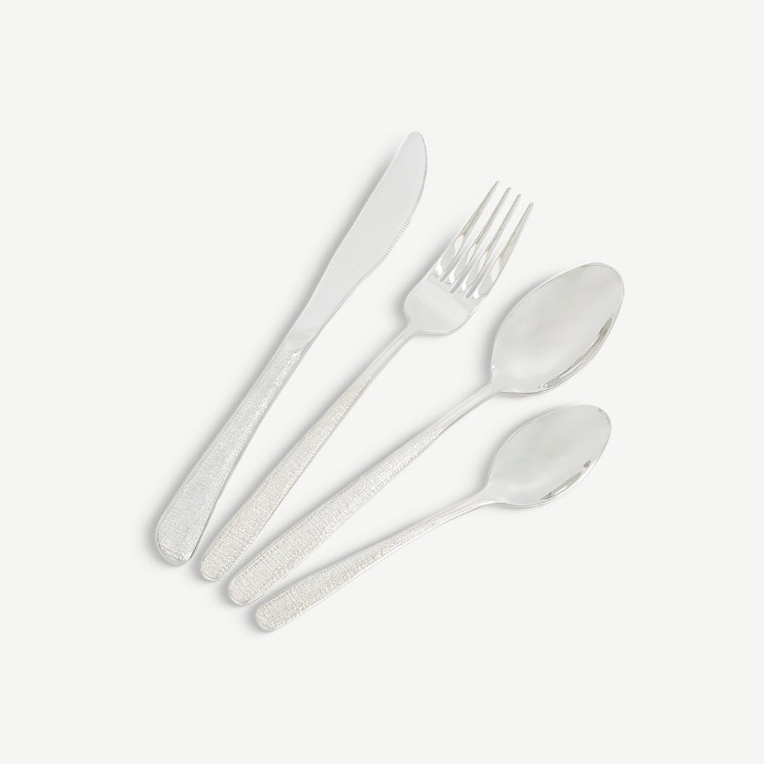 Morlas Cutlery Set of 24 Pcs-Silver