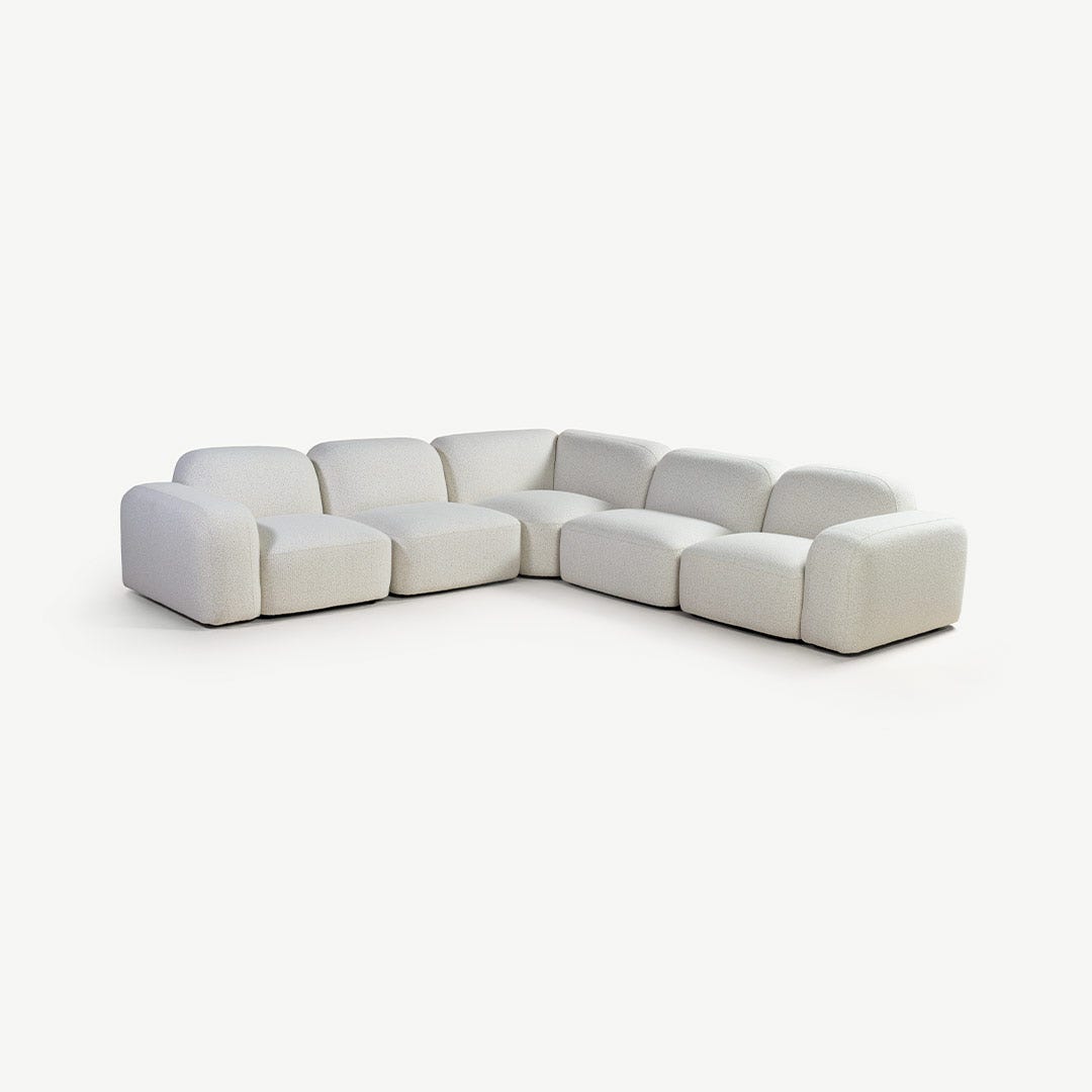 Morlen Corner Sofa Set Ivory