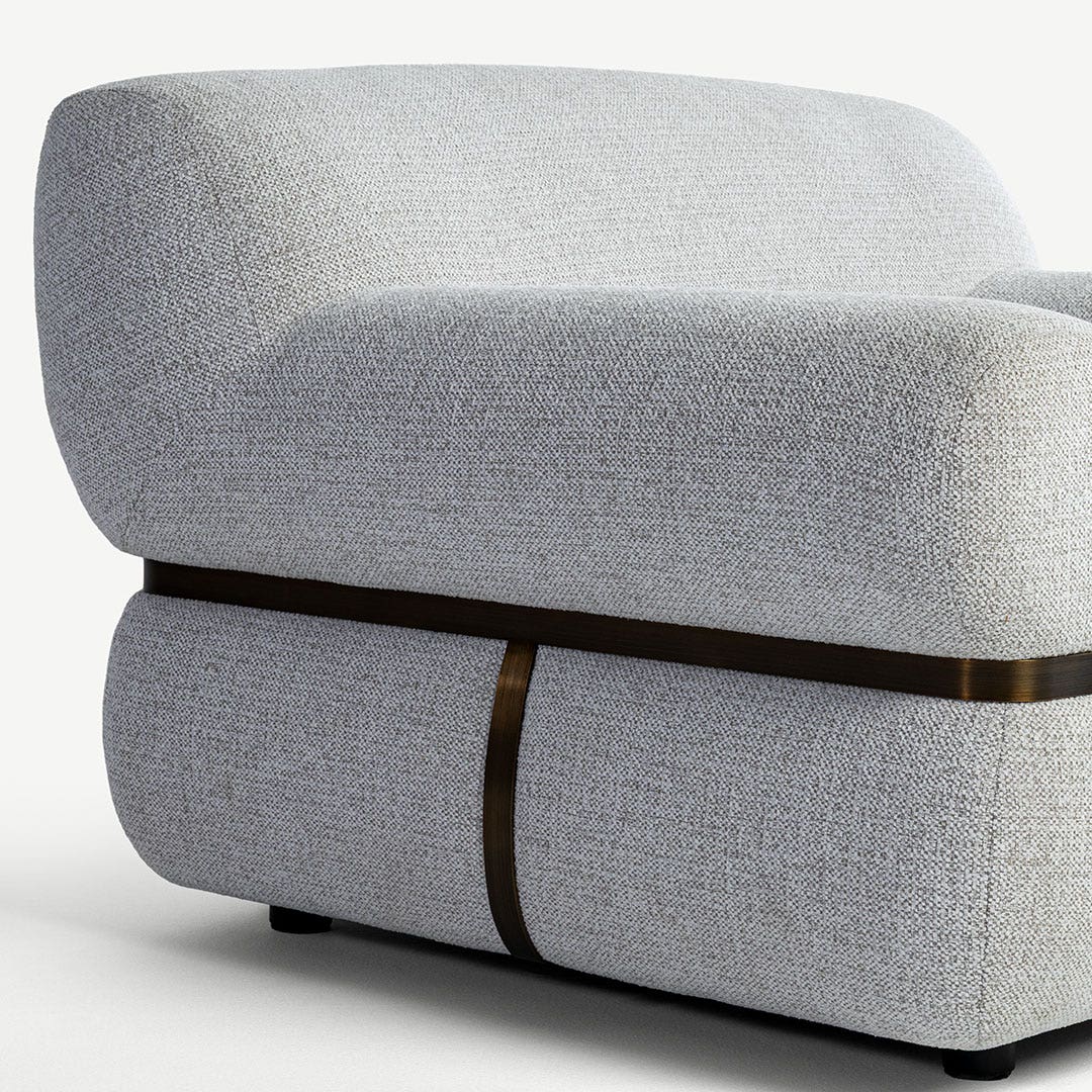 Morlie 1 Seater Sofa Grey